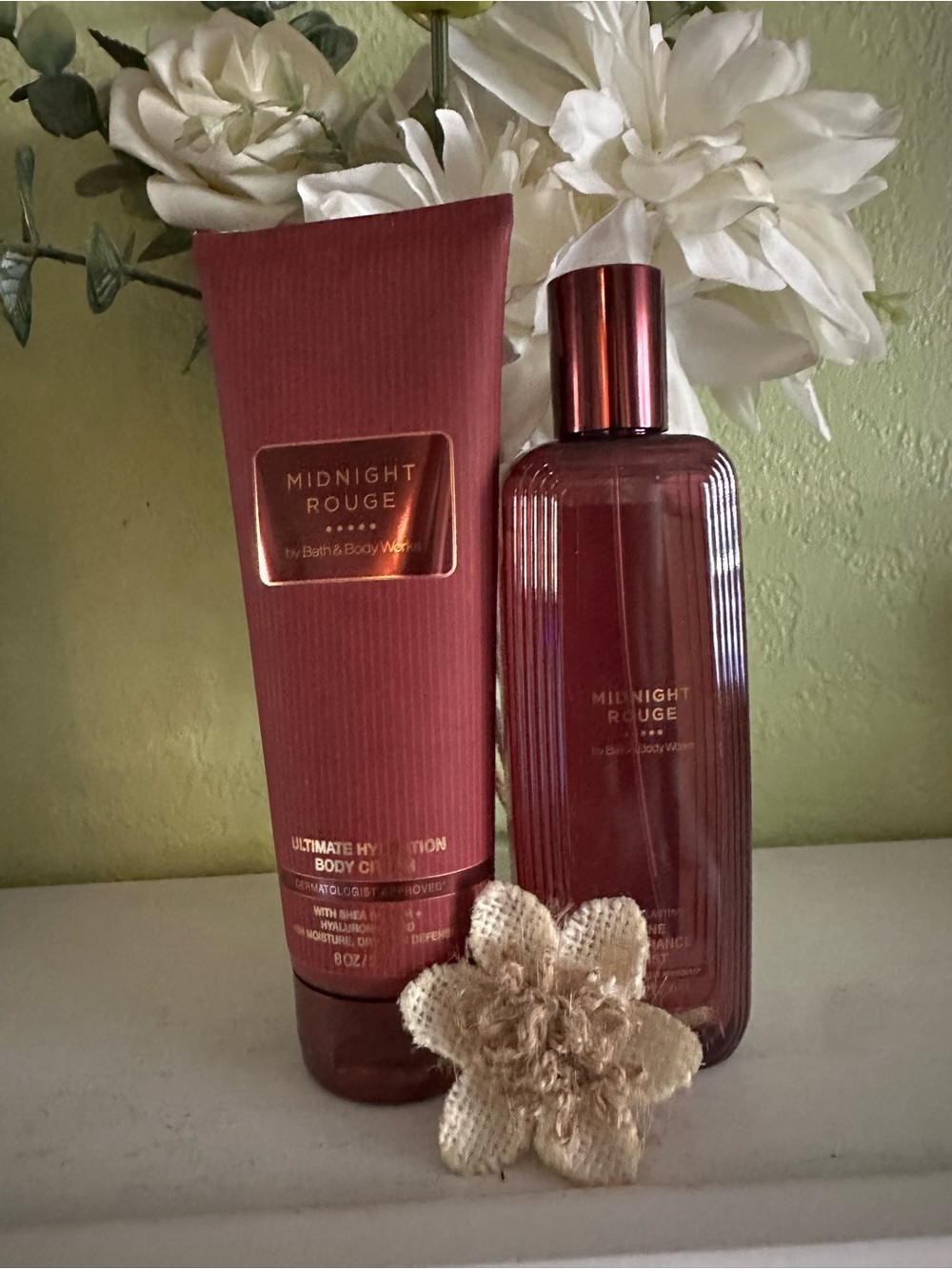 Bath & Body Works Midnight Rouge Body Lotion & Fragrance Mist - Deep Rose